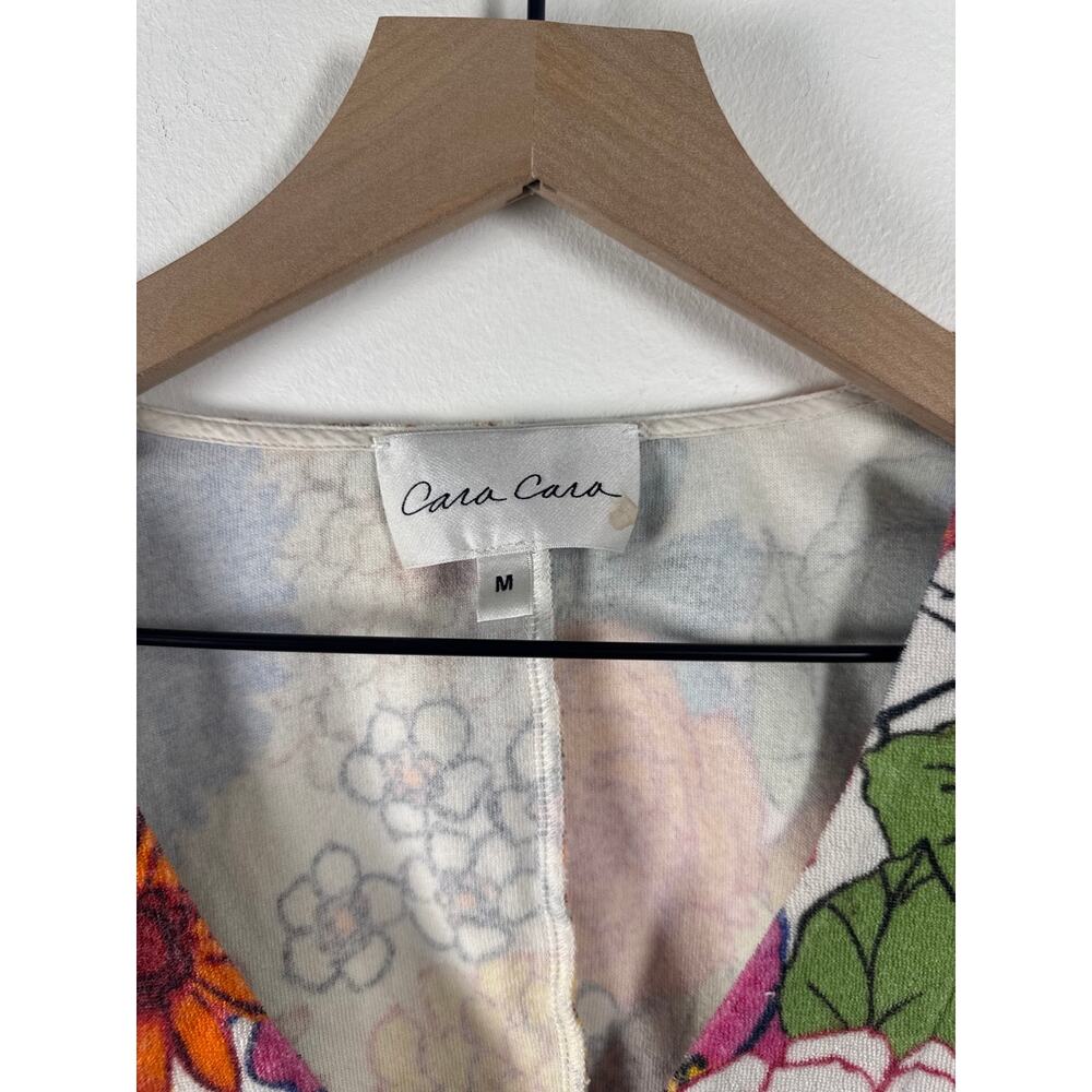 Cara Cara Mabel Dress in Retro Floral Print Terry Cloth Mini Dress, Medium - Picture 3 of 8